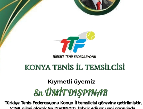 Kıymetli üyemiz Ümit DIŞPINAR’ı tebrik ediyoruz
