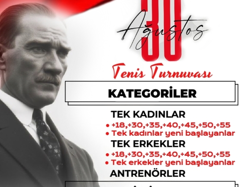 VOLE TENİSTE ETAP KİMYA 30 AĞUSTOS ZAFER KUPASI ŞÖLENİ BAŞLADI.